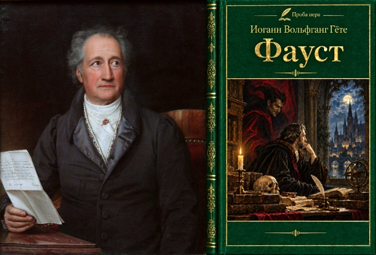 Иллюстрация к разделу «1. Иоганн Вольфганг Гёте (1749-1832)» статьи ««Литературная карта мира. Семь знаковых писателей, прославивших свою родину». Германия»