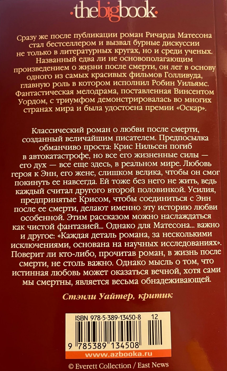 Иллюстрация 3 к статье «Мнение о книге «Куда приводят мечты» Ричарда Матесона»