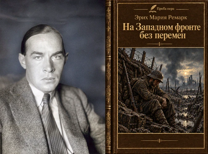 Иллюстрация к разделу «Эрих Мария Ремарк (1898-1970)» статьи ««Литературная карта мира. Семь знаковых писателей, прославивших свою родину». Германия»