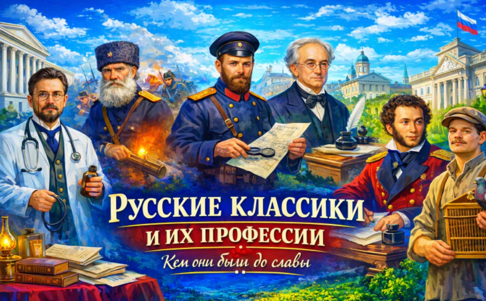 Иллюстрация 1 к статье «Русские классики и их профессии»